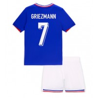 Echipament fotbal Franţa Antoine Griezmann #7 Tricou Acasa European 2024 pentru copii maneca scurta (+ Pantaloni scurti)